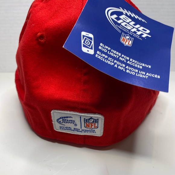 NWT New England Patriots One Size Ball Cap Official NFL Sponsor Bud Light - Picture 3 of 4